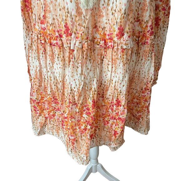 Christy Dawn XL Adeline Dress Sunset Gladiola Printed Vneck Babydoll - Picture 7 of 12